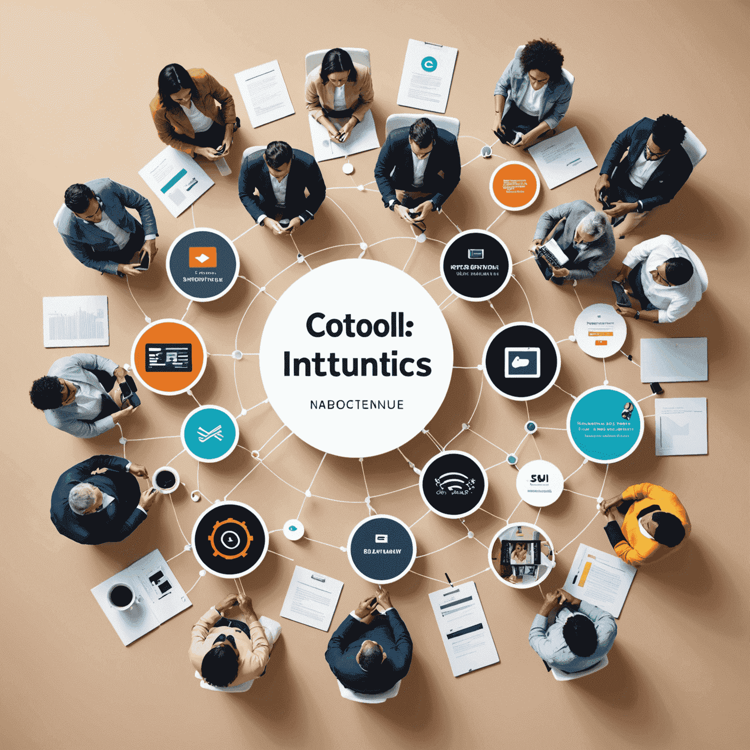 A network of connected influencers and brands, showcasing strategic collaborations and expanded reach