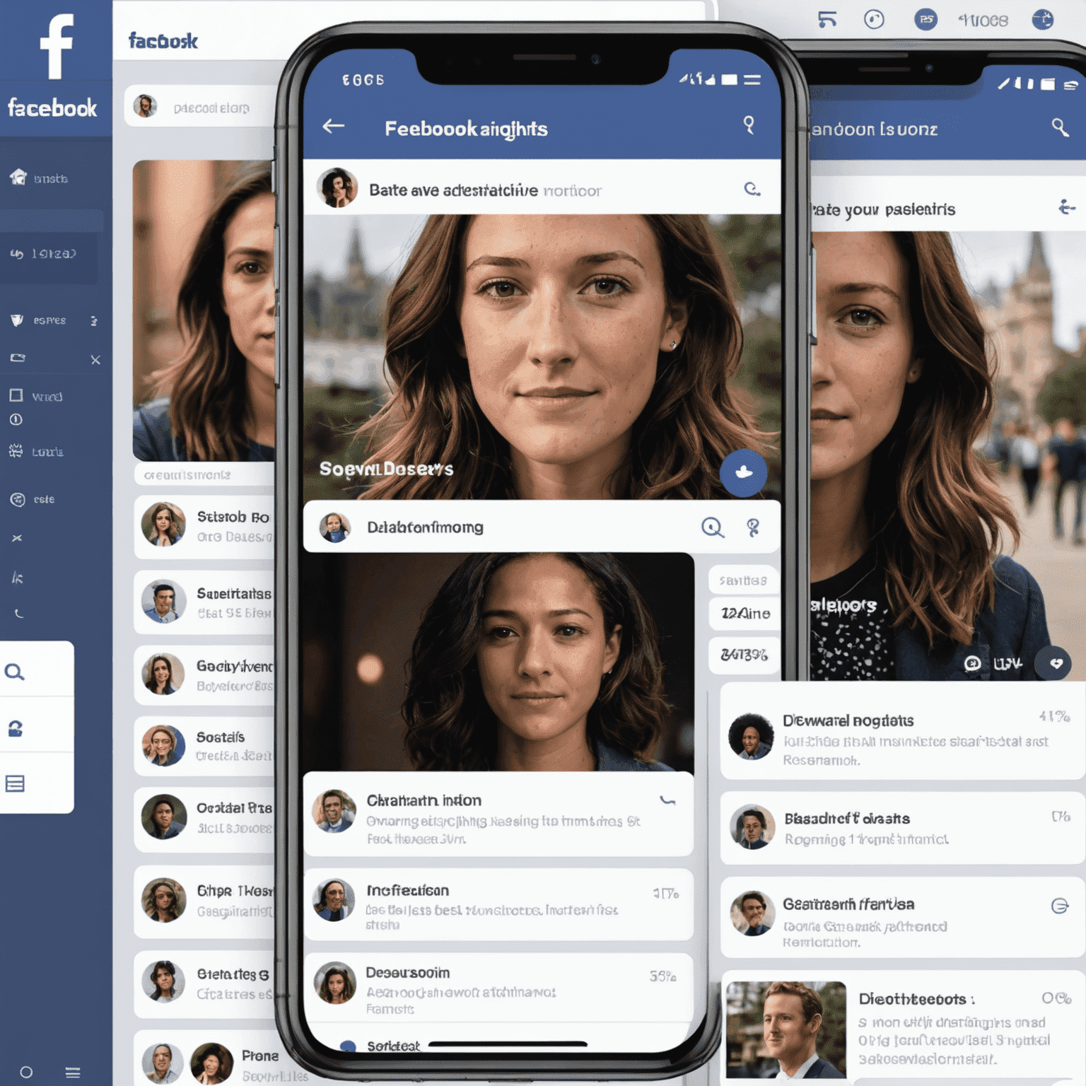Facebook's new AI-powered insights dashboard showing predictive analytics and content recommendations